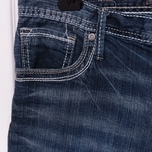 Men's BKE Derick Jeans 33R by Approx. 30 Leg Blue Pre-Owned - Picture 5 of 15